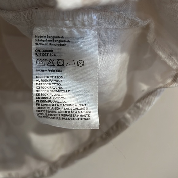 Smiley x H&M long sleeve oversized shacket size xs, hippie, boho, neutral - Picture 8 of 14